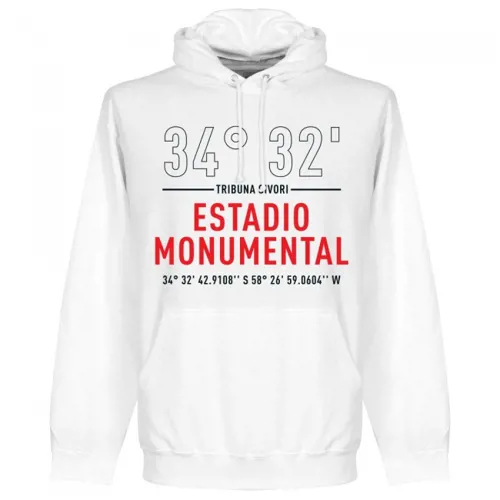 River Plate El Monumental hoodie - Wit