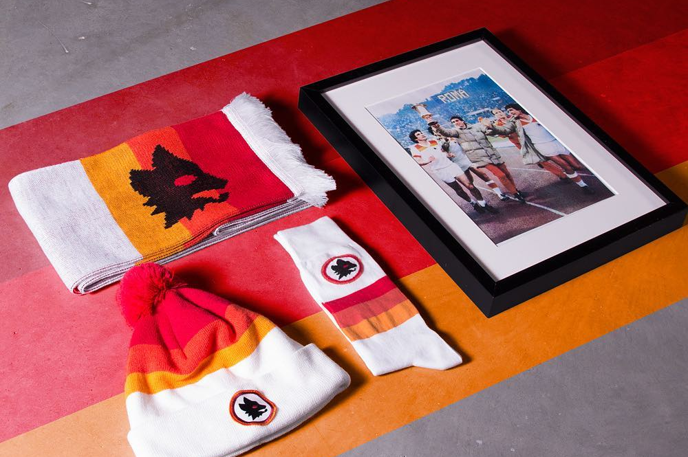 COPA brengt jaren 80 retro sjaal, muts en sokken uit voor AS Roma 