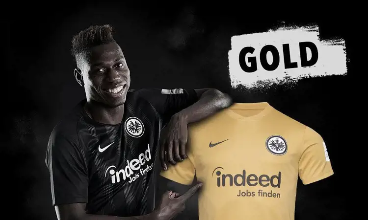 Eintracht Frankfurt draagt gouden 3e voetbalshirt in 2019-2020