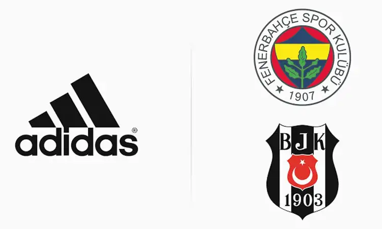 adidas ook in 2019-2020 kledingsponsor van Fenerbahce en Besiktas
