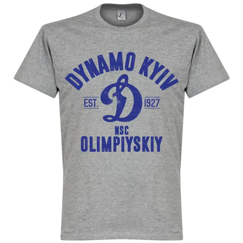 Dynamo Kiev EST 1927 T-Shirt - Grijs