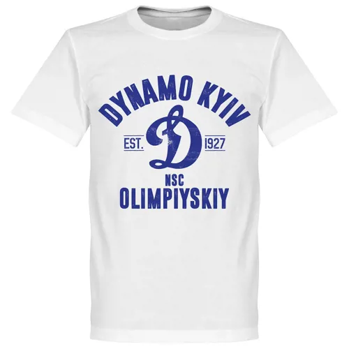 Dynamo Kiev EST 1927 T-Shirt - Wit