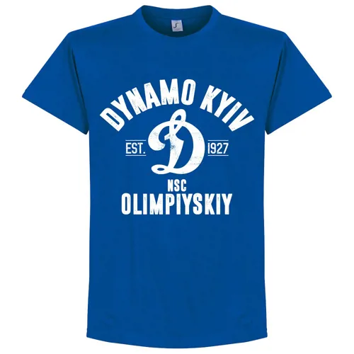 Dynamo Kiev EST 1927 T-Shirt - Blauw