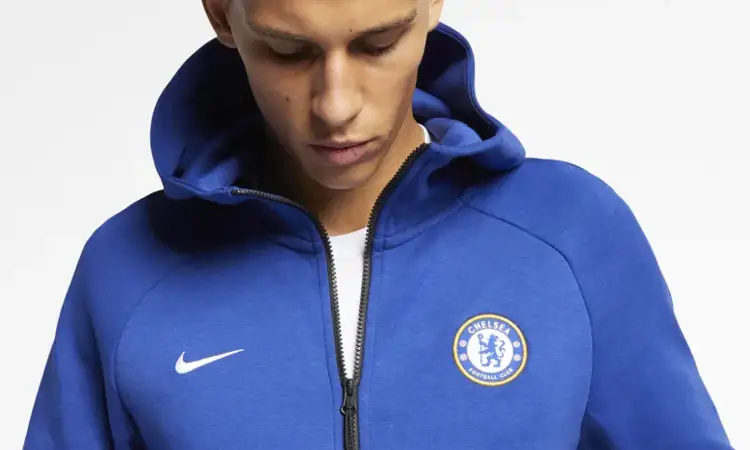 Het blauwe Chelsea tech fleece joggingspak 2019