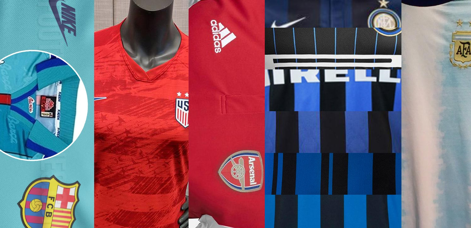 Welke voetbalshirts worden er in 2019 gelanceerd? 
