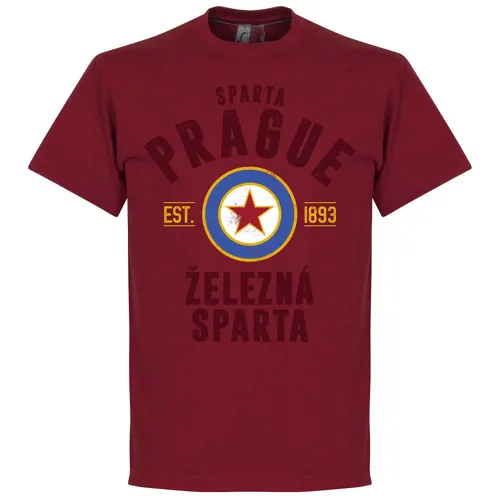 Sparta Praag t-shirt EST 1893 - Rood