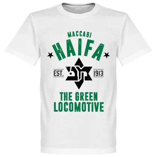 Maccabi Haifa T-Shirt Est 1913 - Wit