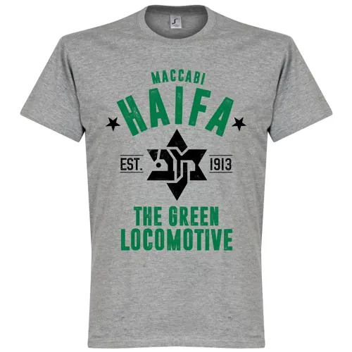 Maccabi Haifa T-Shirt Est 1913 - Grijs