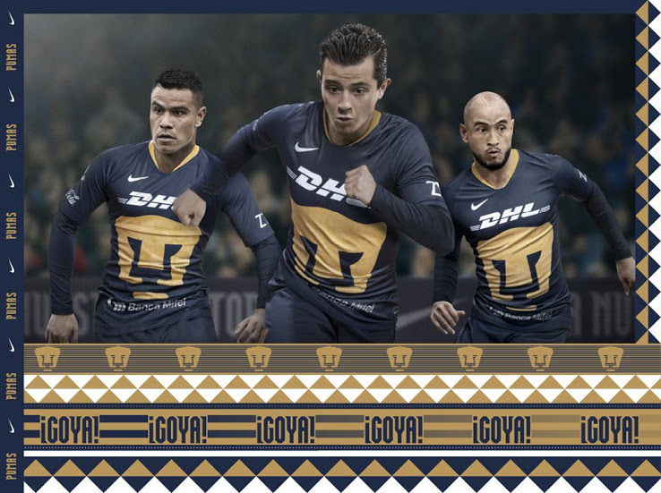 Pumas Unam brengt nieuw 3e voetbalshirt uit voor 2019