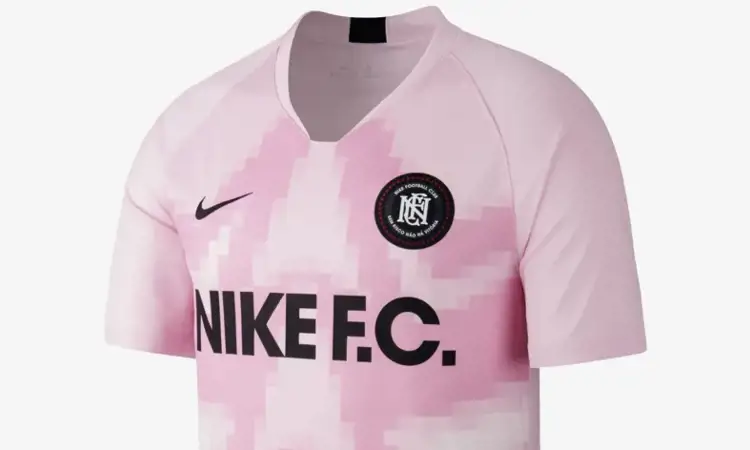 Roze NIKE FC voetbalshirt 2019 geïnspireerd door keepersshirt Jorge Campos