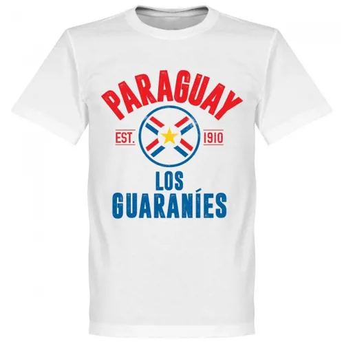 Paraguay t-shirt EST 1910 - Wit