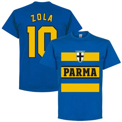 Parma retro stripe t-shirt Zola - Blauw/Geel