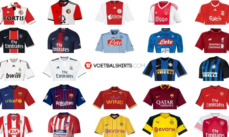 #10YearsChallenge - De voetbalshirts van 2009 en 2019
