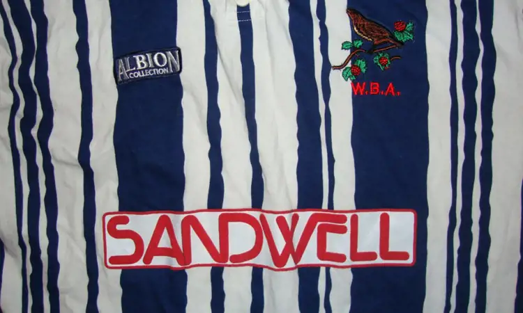 Het West Bromwich Albion retro voetbalshirt van 1992-1993