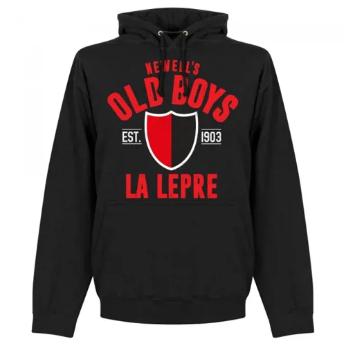 Newell's Old Boys hoodie EST 1903 - Zwart