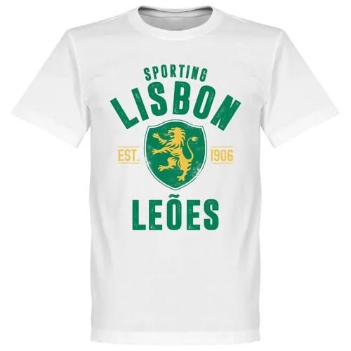 Sporting Lissabon T-Shirt EST 1906 - Wit