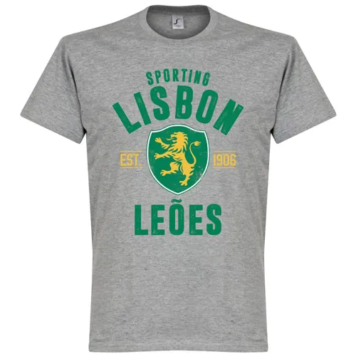 Sporting Lissabon T-Shirt EST 1906 - Grijs