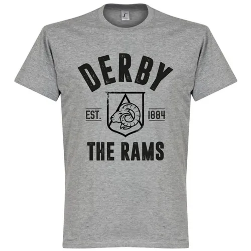 Derby County T-Shirt EST 1884 - Grijs