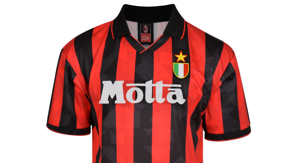 Het AC Milan voetbalshirt van 1993-1994