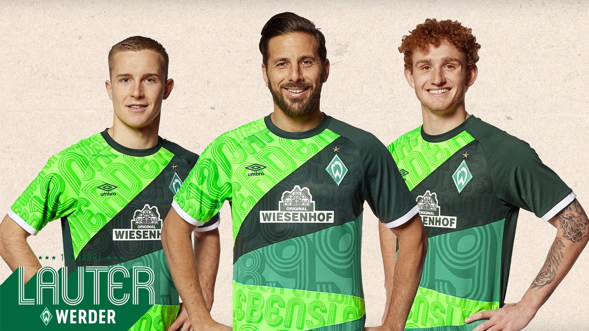 Werder Bremen mashup voetbalshirt 120 jarig bestaan