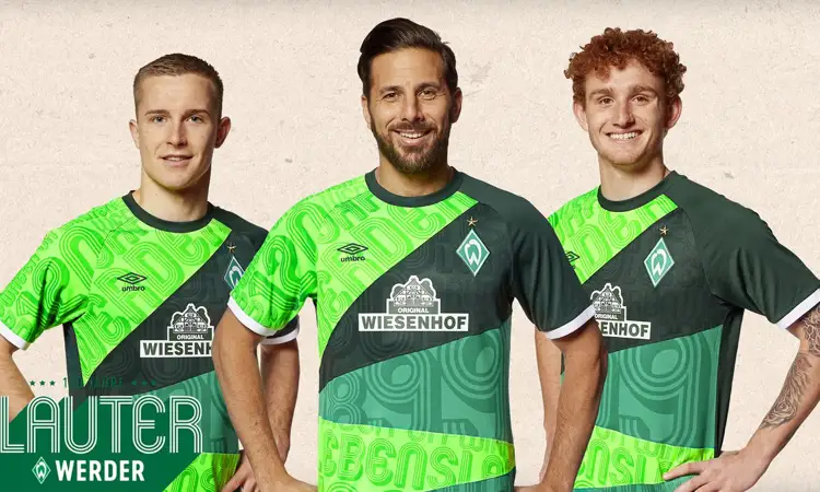 Werder Bremen mashup voetbalshirt 120 jarig bestaan