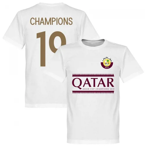 Qatar Azië Cup winners t-shirt 2019 - Wit