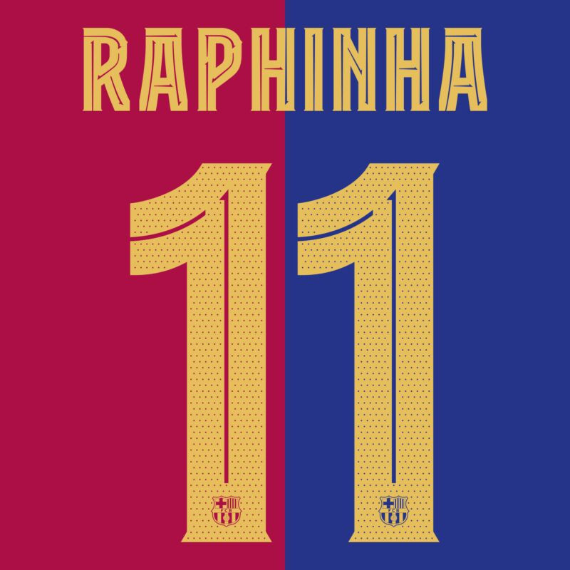 Dit is de officiële FC Barcelona bedrukking 2024-2025