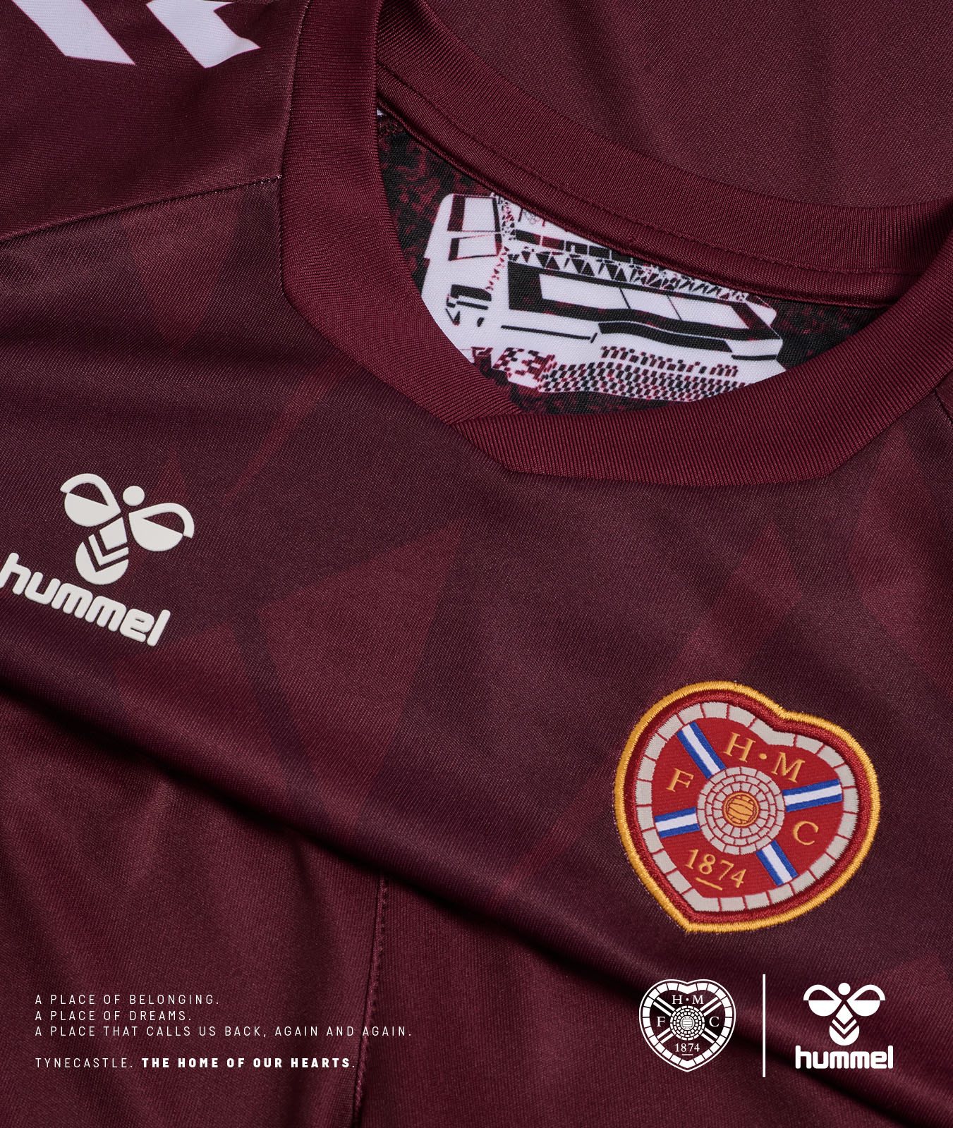 Dit zijn de Heart of Midlothian voetbalshirts 2025-2026 van Hummel