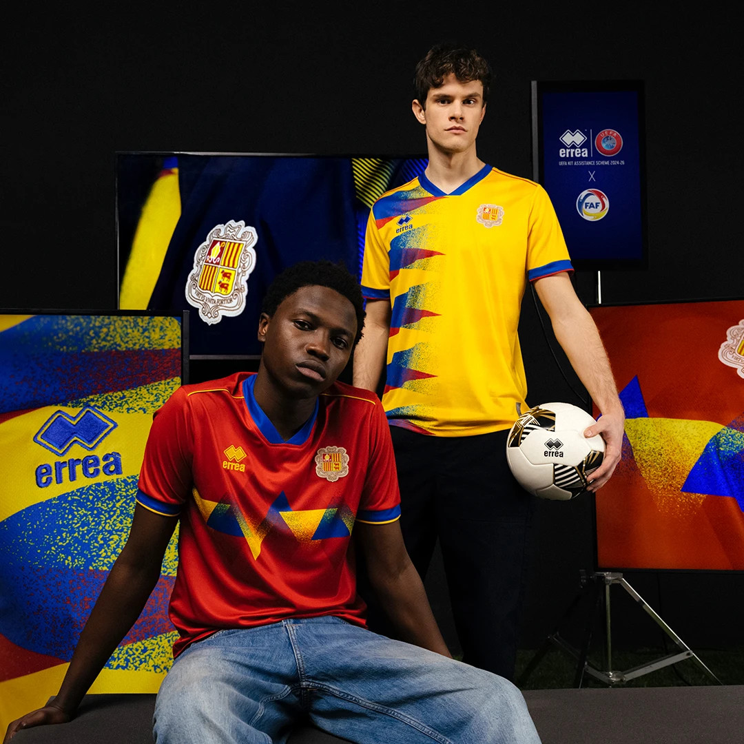 Andorra voetbalshirts 2024-2026 eren berglandschap