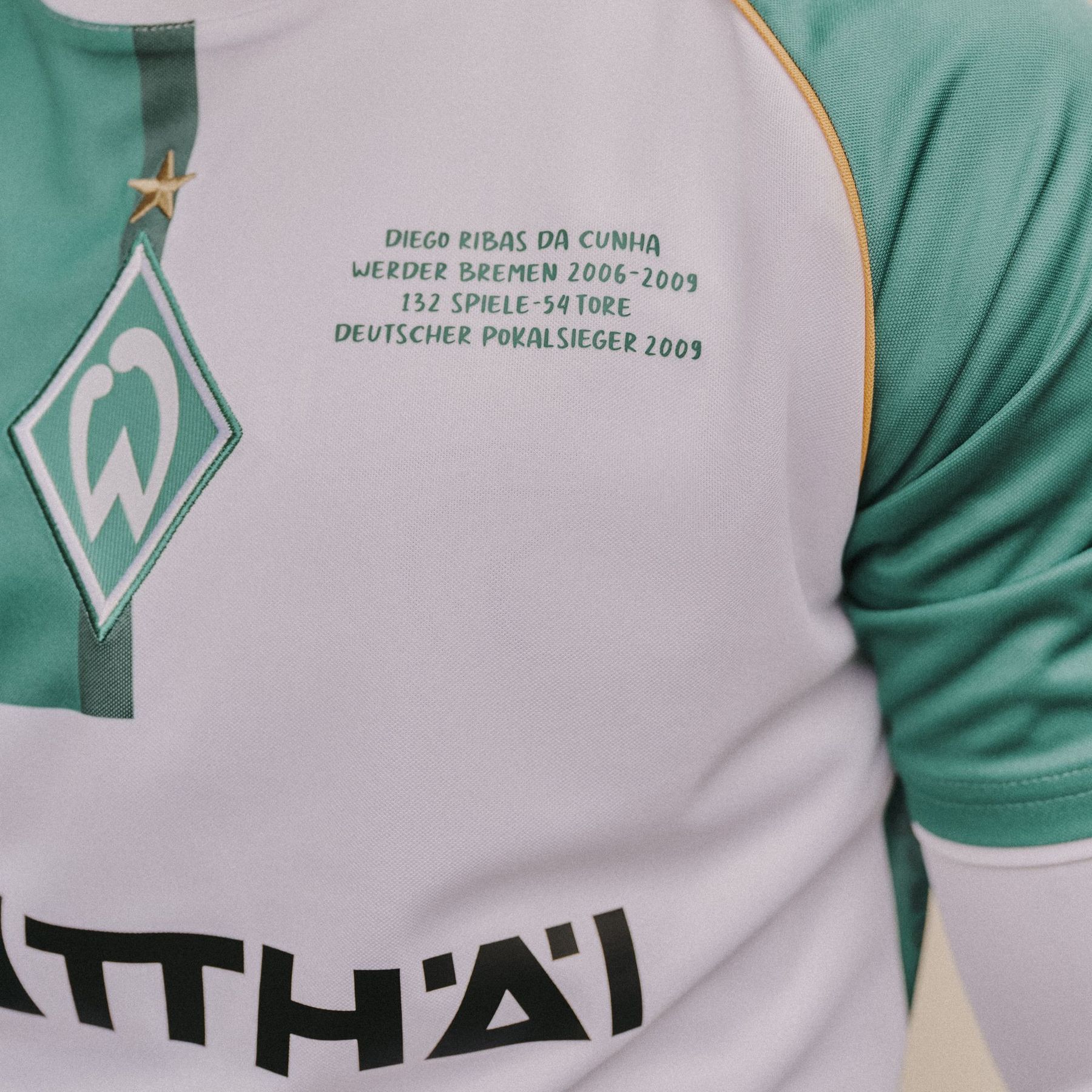 Werder Bremen Diego voetbalshirt geïnspireerd door thuisshirt 2006-2007