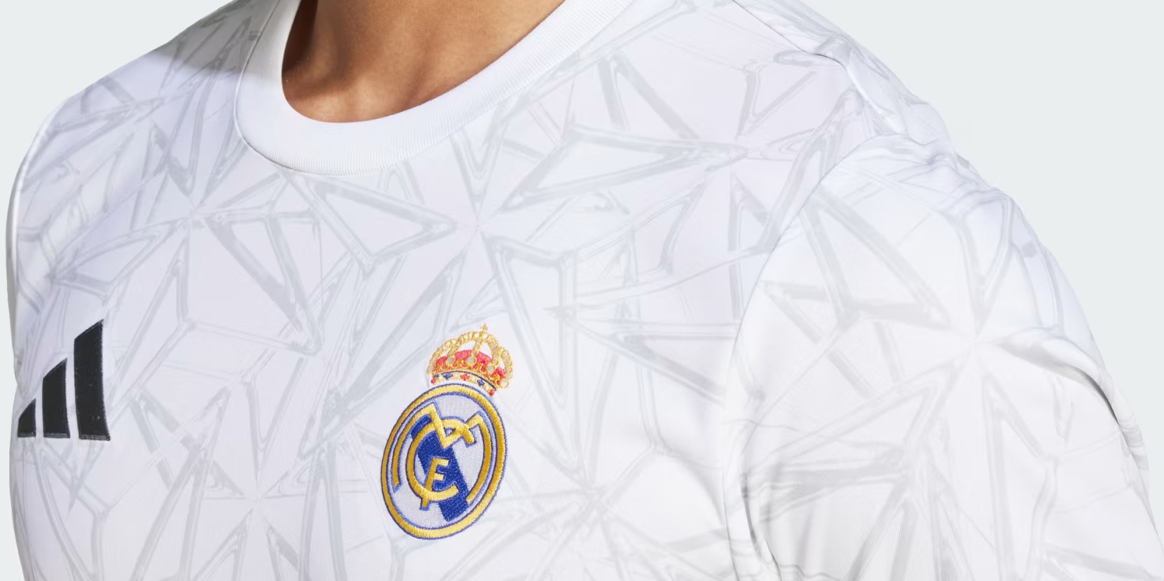 Real Madrid Warming Up Shirt 2024 2025 Wit
