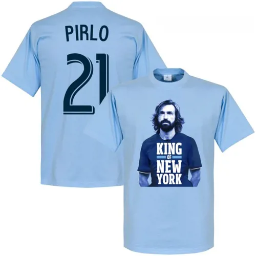 New York City Andrea Pirlo T-Shirt - Licht Blauw