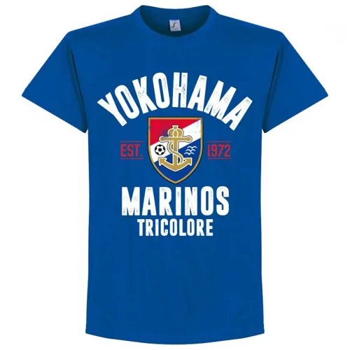 Yokohama Marinos T-Shirt EST 1972 - Blauw