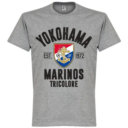Yokohama Marinos T-Shirt EST 1972 - Grijs