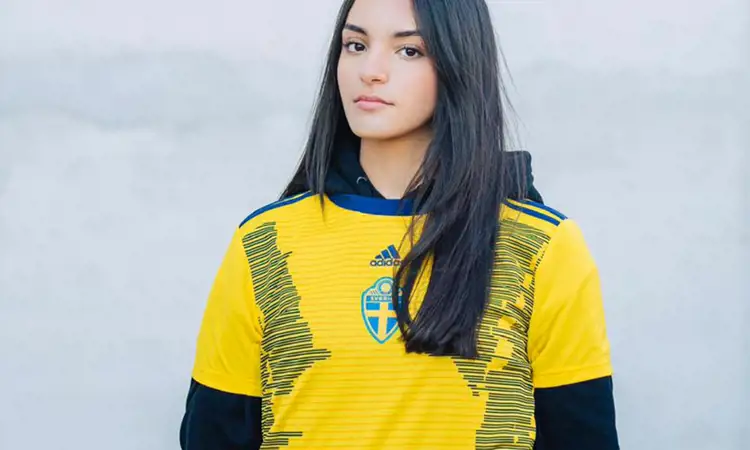 Zweedse vrouwenelftal voetbalshirt 2019-2021