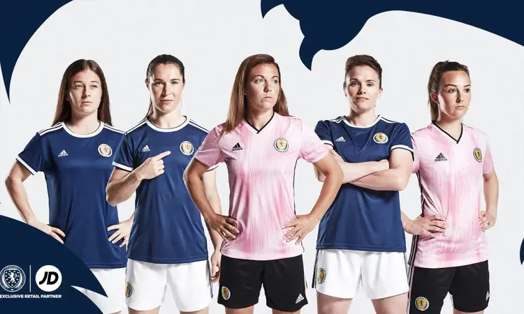 Voetbalshirts Schotse vrouwenelftal 2019-2021