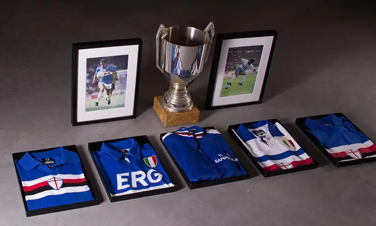 Sampdoria retro voetbalshirts en trainingsjack