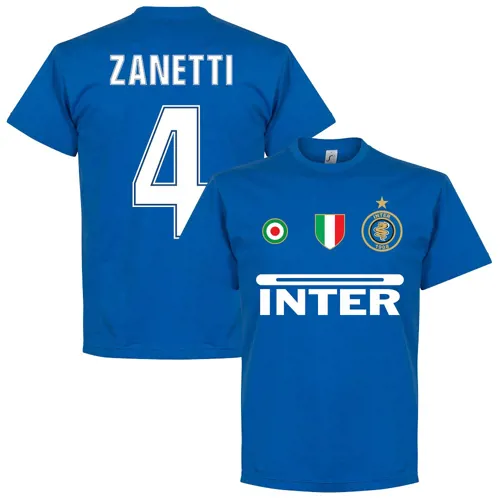 Inter Milan team t-shirt Zanetti - Blauw