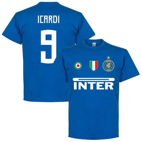 Inter Milan team t-shirt Icardi - Blauw