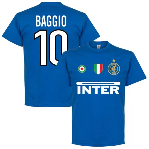 Inter Milan team t-shirt Baggio - Blauw