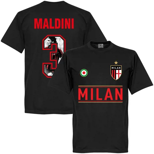 AC Milan Maldini Gallery team t-shirt - Zwart