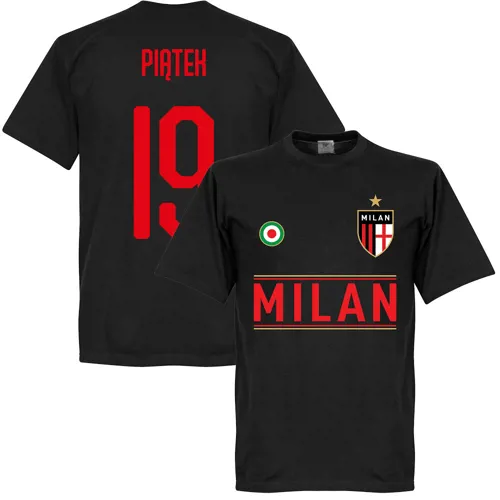 AC Milan Piatek team t-shirt - Zwart