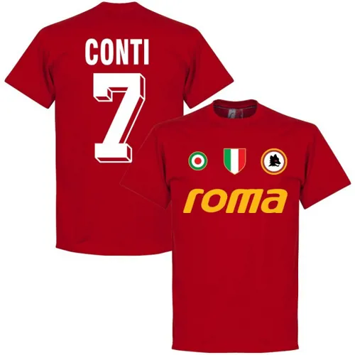 AS Roma retro team t-shirt jaren '80 Conti
