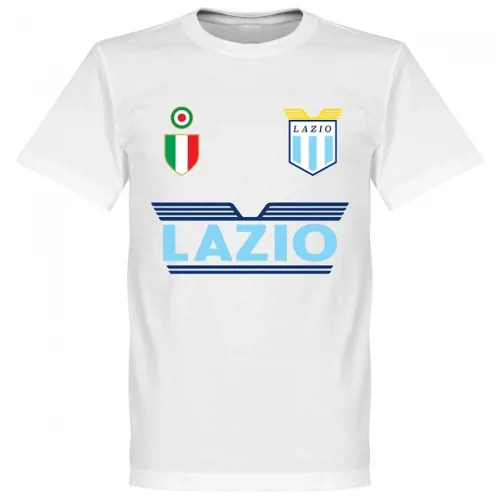 Lazio Roma retro team t-shirt jaren '80 - Wit