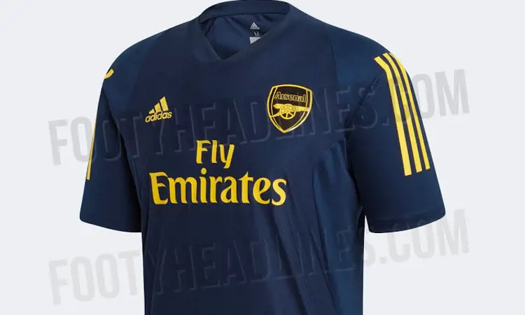 Arsenal adidas Europa trainingsshirt 2019-2020 uitgelekt