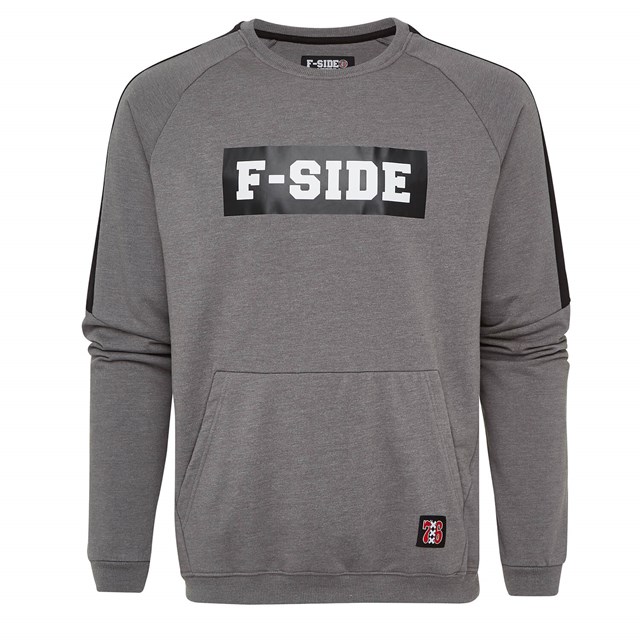 Ajax sweater F SIDE GRIJS ZWART HOODED SWEATER F SIDE