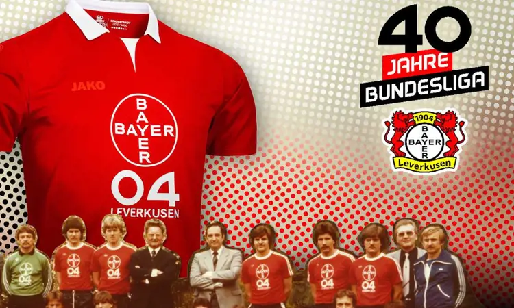 Het Bayer Leverkusen 40 years Bundesliga anniversary voetbalshirt