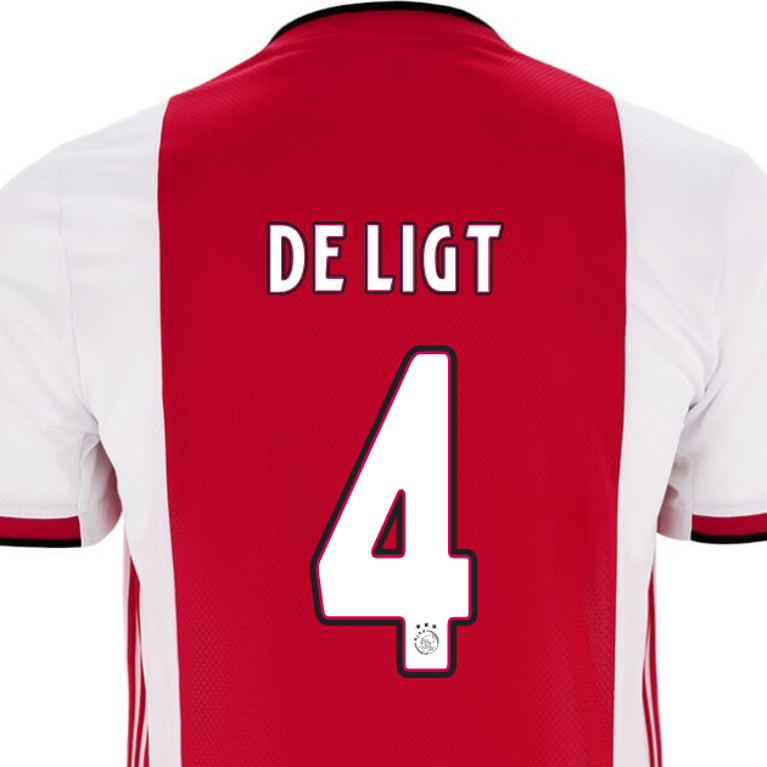 achterstalligheid Verstenen relais Officiële bedrukking Ajax thuisshirt 2019-2020 - Voetbalshirts.com