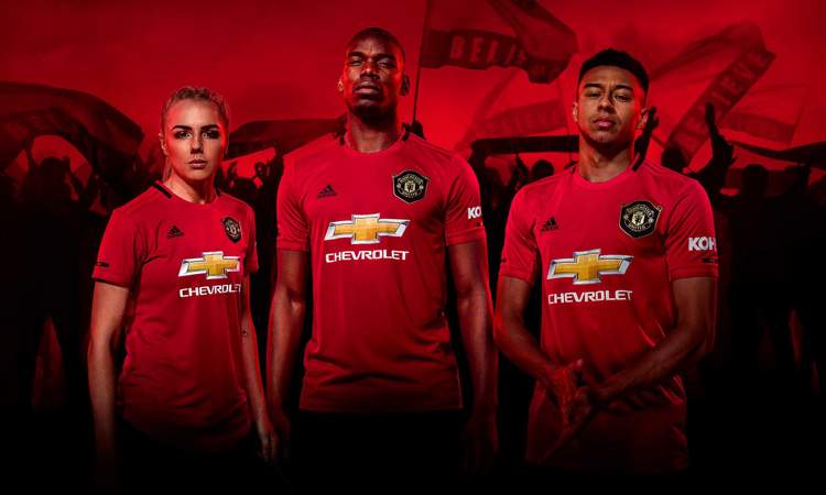 Station Promotie Verdeelstuk Manchester United thuisshirt 2019-2020 - Voetbalshirts.com