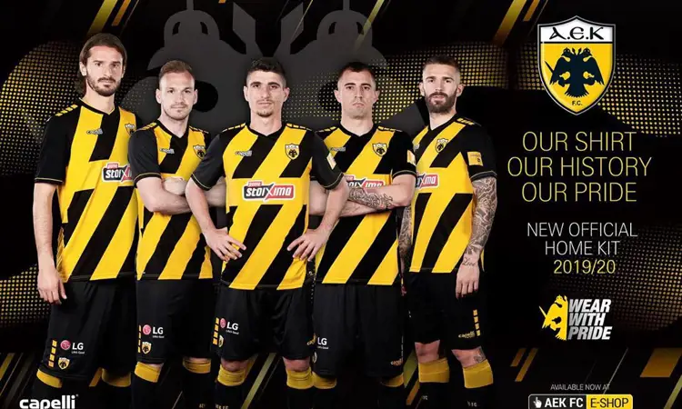 AEK Athene thuisshirt 2019-2020